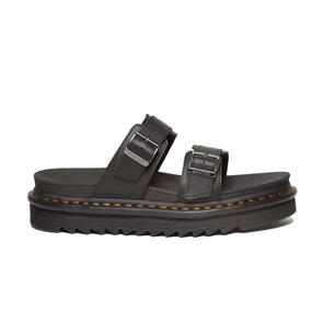 DR MARTENS MYLES SLIDE SANDAL BLACK ATHENA