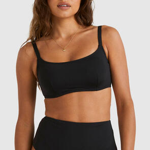 BILLABONG SOL SEARCHER MIA DD BRALETTE BLACK PEBBLE