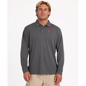 BILLABONG STRIKE MISSION FISHO L/SL SURF TEE PEWTER