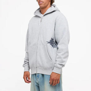 BILLABONG TILT ZIP THRU HOOD LIGHT GREY HEATHER