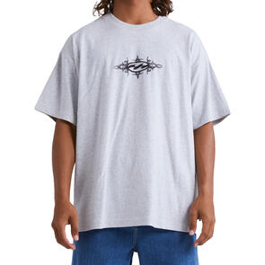 BILLABONG TRIBAL WAVE SS TEE LIGHT GREY HEATHER