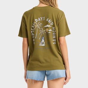 BILLABONG WELCOME TO HAWAII TEE DARK OLIVE