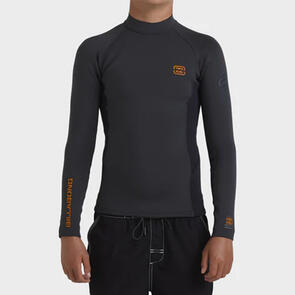 BILLABONG YOUTH 1/1MM ABSOLUTE NATURAL LS WETSUIT JACKET GRAPHITE
