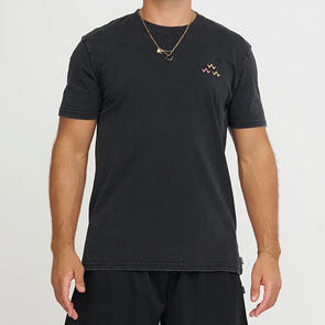 BIRDS OF CONDOR RISING EAGLE TEE BLACK STONE WASH