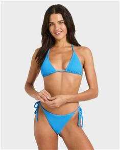 BILLABONG WOMENS RISING TIDE TIE SIDE TANGA BIKINI BOTTOM TRUE BLUE