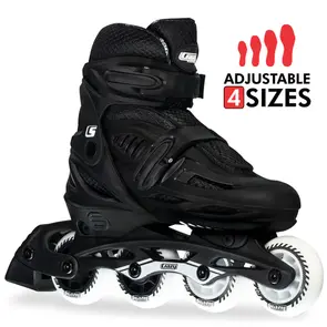 CRAZY SKATES CRAZY SKATES BLADE BLACK SIZE ADJUSTABLE INLINE SKATES