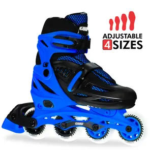 CRAZY SKATES BLADE BLUE SIZE ADJUSTABLE INLINE SKATES