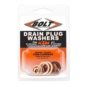 BOLT DRAIN PLUG COPPER WASHER SET KTM (16 PC)