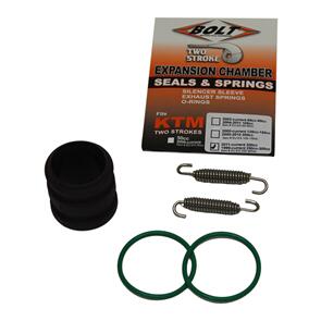 BOLT BLTEUEX200300CC BOLT EXHAUST O-RING PACK KTM 200-300 00-