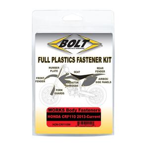 BOLT BLTHONCRF110W BOLT BODY WORK FASTENER KIT HON2013-CURRENT CRF110 WORKS KIT