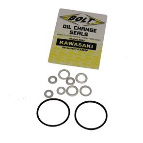 BOLT OIL CHANGE KIT KAW KX250F - O-RINGS/CRUSH WASHERS