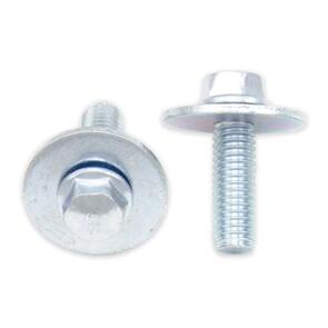 BOLT 6X12MM FLANGE BOLT WITH 16MM WASHER (PKT OF 10)