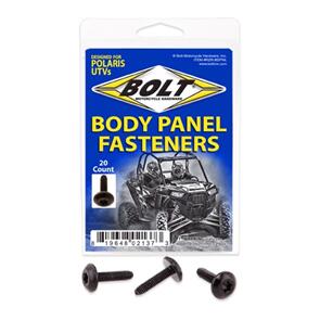 BOLT BLTRZRBDPNL BOLT UTV BODY PANEL FASTENER SCREWS- RZRM6X24 10PK