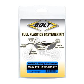 BOLT BLTYAMTTR110W BOLT BODY WORK FASTENER KIT YAM2008+ TTR110 WORKS KIT