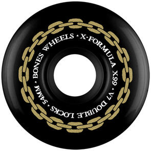 BONES WHEELS X-FORMULA - V7 DOUBLE LOCKS 99A - BLACK 54MM