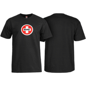 BONES BEARINGS SWISS TEE BLACK