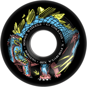 BONES WHEELS X-FORMULA - COLLINS DINO-SORTAS - V6 WIDECUT 99A BLACK 53MM WIDE