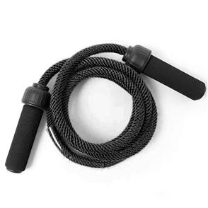 66FIT WEIGHTED JUMP/SKIPPING ROPE - ADJ LENGTH - BEGINNER - BLACK