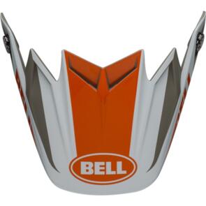 BELL HELMETS MOTO-9 FLEX VISOR DIVISION MATTE/GLOSS WHITE/ORANGE/SAND