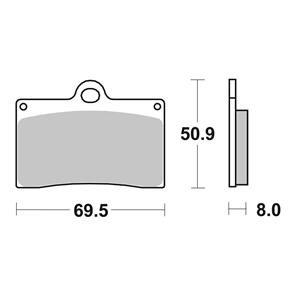 BREMBO BR07BB15RC BREMBO BRAKE PAD CARBON CERAMIC RACE