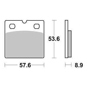 BREMBO BR07BB21SA BREMBO BRAKE PAD SINTERED FR