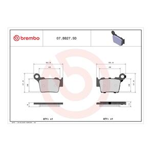 BREMBO BR07BB27SD BREMBO BRAKE PAD SINTERED ENDURO