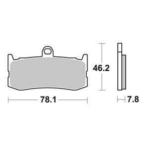 BREMBO BR07GR06SR BREMBO BRAKE PAD SINTERED XTRA