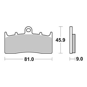 BREMBO BR07GR62SA BREMBO BRAKE PAD SINTERED FR