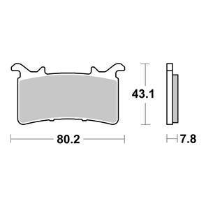 BREMBO BR07GR99SR BREMBO BRAKE PAD SINTERED XTRA