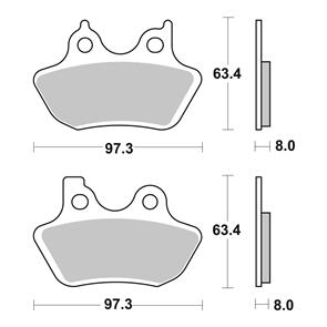 BREMBO BR07HD16SP BREMBO BRAKE PAD SINTERED RR