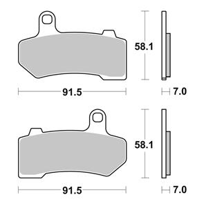 BREMBO BR07HD17SP BREMBO BRAKE PAD SINTERED RR