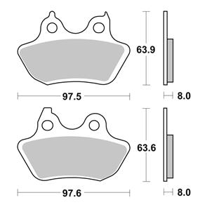 BREMBO BR07HD18SP BREMBO BRAKE PAD SINTERED RR