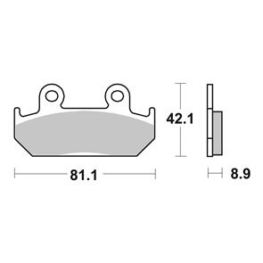 BREMBO BR07HO21SA BREMBO BRAKE PAD SINTERED FR