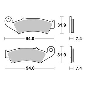 BREMBO BR07HO25SX BREMBO BRAKE PAD OFFROAD RACE