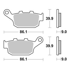 BREMBO BR07HO53SP BREMBO BRAKE PAD SINTERED RR