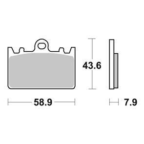 BREMBO BR07KA14SA BREMBO BRAKE PAD SINTERED FR