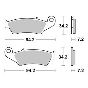 BREMBO BR07KA17SD BREMBO BRAKE PAD SINTERED ENDURO