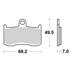 BREMBO BR07KA23SA BREMBO BRAKE PAD SINTERED FR