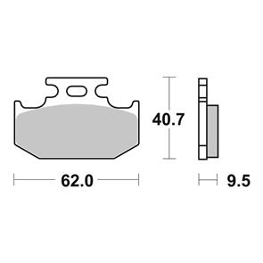 BREMBO BR07SU18SD BREMBO BRAKE PAD SINTERED ENDURO
