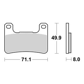 BREMBO BR07SU27SA BREMBO BRAKE PAD SINTERED FR