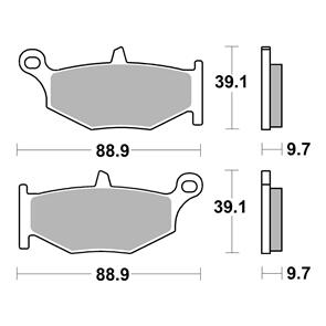 BREMBO BR07SU32SP BREMBO BRAKE PAD SINTERED RR