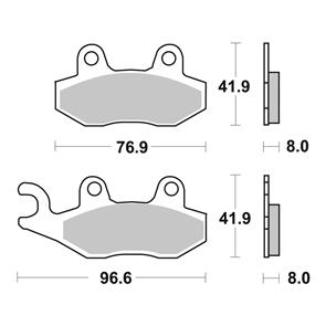 BREMBO BR07YA21SA BREMBO BRAKE PAD SINTERED FR