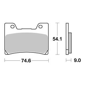 BREMBO BR07YA24SA BREMBO BRAKE PAD SINTERED FR