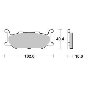 BREMBO BR07YA27SA BREMBO BRAKE PAD SINTERED FR