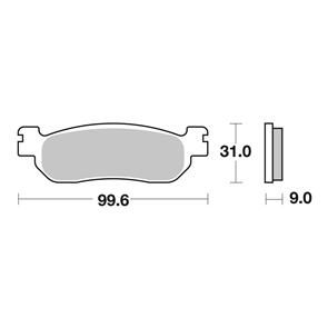BREMBO BR07YA37SP BREMBO BRAKE PAD SINTERED RR