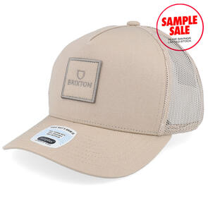 BRIXTON ALPHA BLOCK NP C TRUCKER OATMEAL - SAMPLE