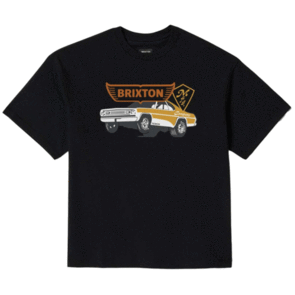 BRIXTON BARONA HW RELAXED TEE BLACK CLASSIC WASH