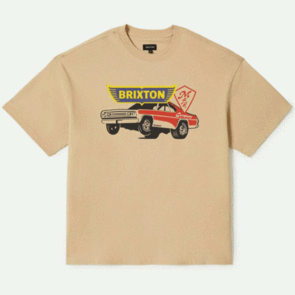 BRIXTON BARONA HW RELAXED TEE CREAM CLASSIC WASH