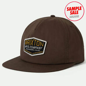 BRIXTON COLESON HP SNAPBACK BROWN  - SAMPLE
