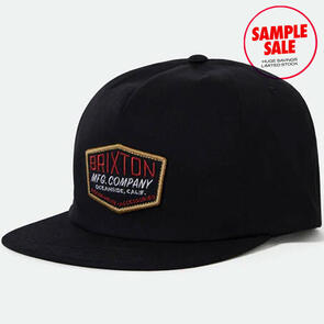 BRIXTON COLESON HP SNAPBACK BLACK BURGUNDY - SAMPLE